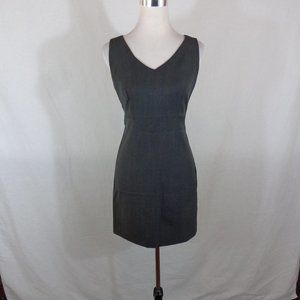 Trio New York Size 8 Gray Sleeveless Sheath Dress